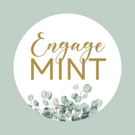 Engagement Stickers | Various Sizes | Engage MINT | Engagement Party