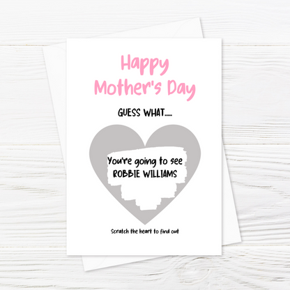 Silver Scratch Card | Surprise Card | Mother's Day Scratch Reveal Card - Dinky Designs