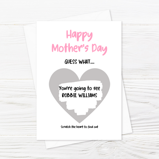 Silver Scratch Card | Surprise Card | Mother's Day Scratch Reveal Card