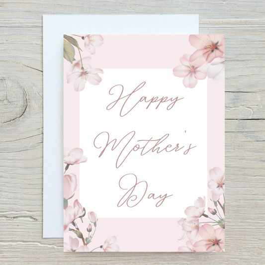 Mothers Day Card | Floral Card | Happy Mother's Day | Mum Card