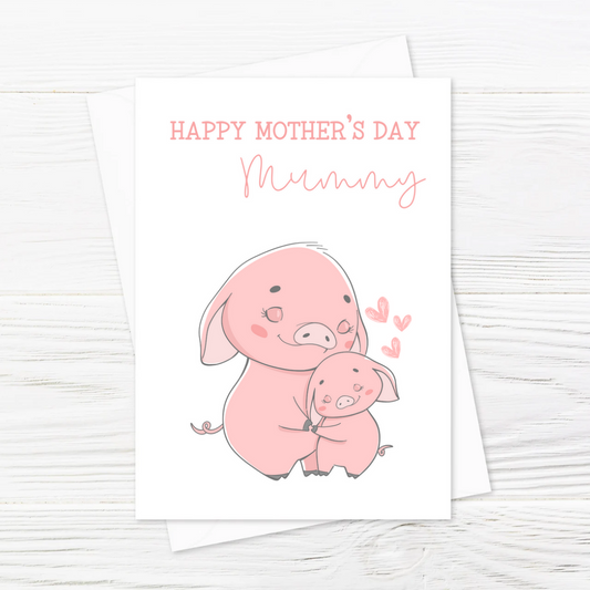Mother's Day Card | To My Mummy | Piggies Card