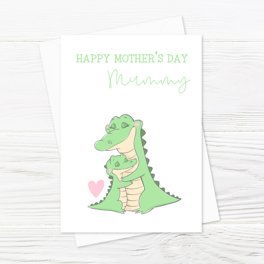 Mother's Day Card | To My Mummy | Crocodile Card