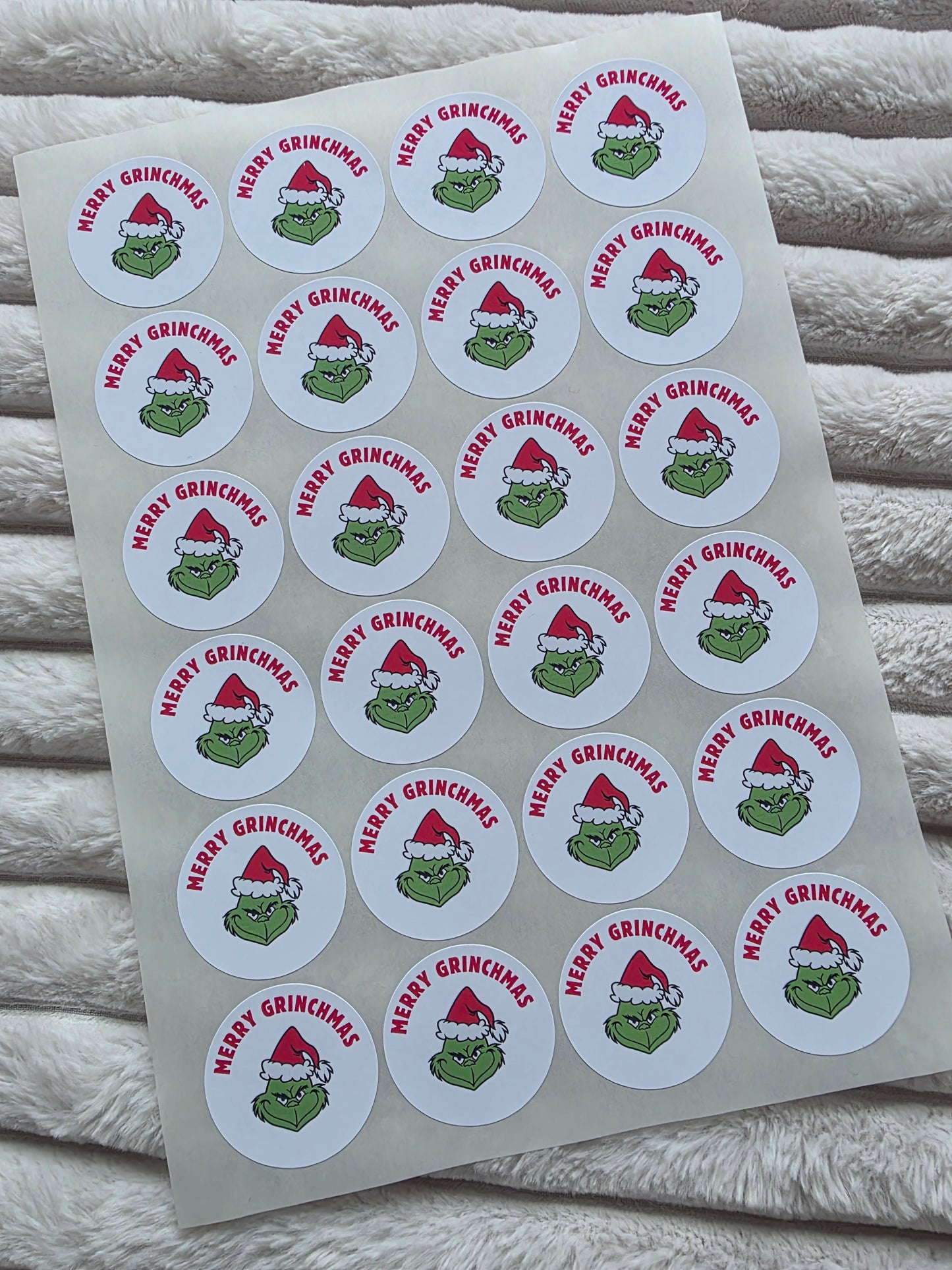Christmas Stickers | Personalised Christmas Grinch Stickers | Christmas Gift Stickers