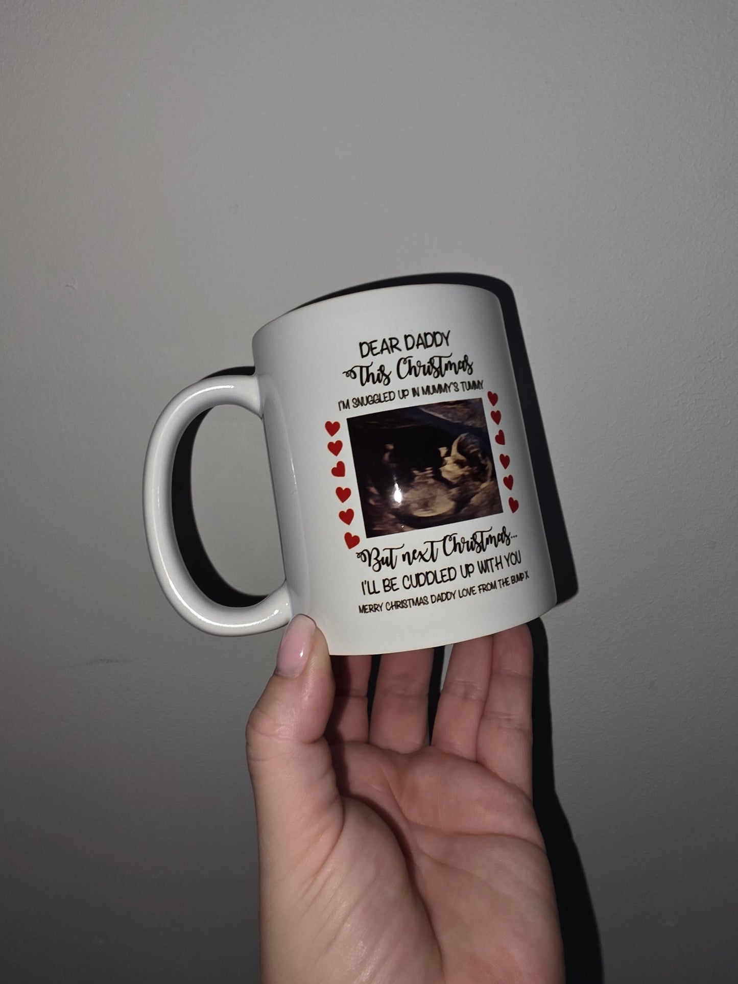 Daddy To Be Scan Photo Mug | Christmas Bump Mug | Gift Idea