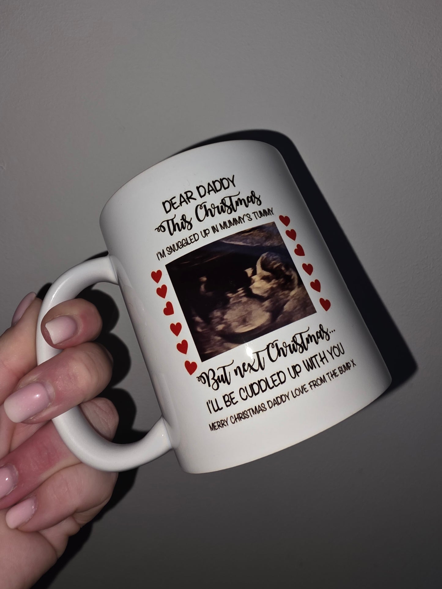 Daddy To Be Scan Photo Mug | Christmas Bump Mug | Gift Idea