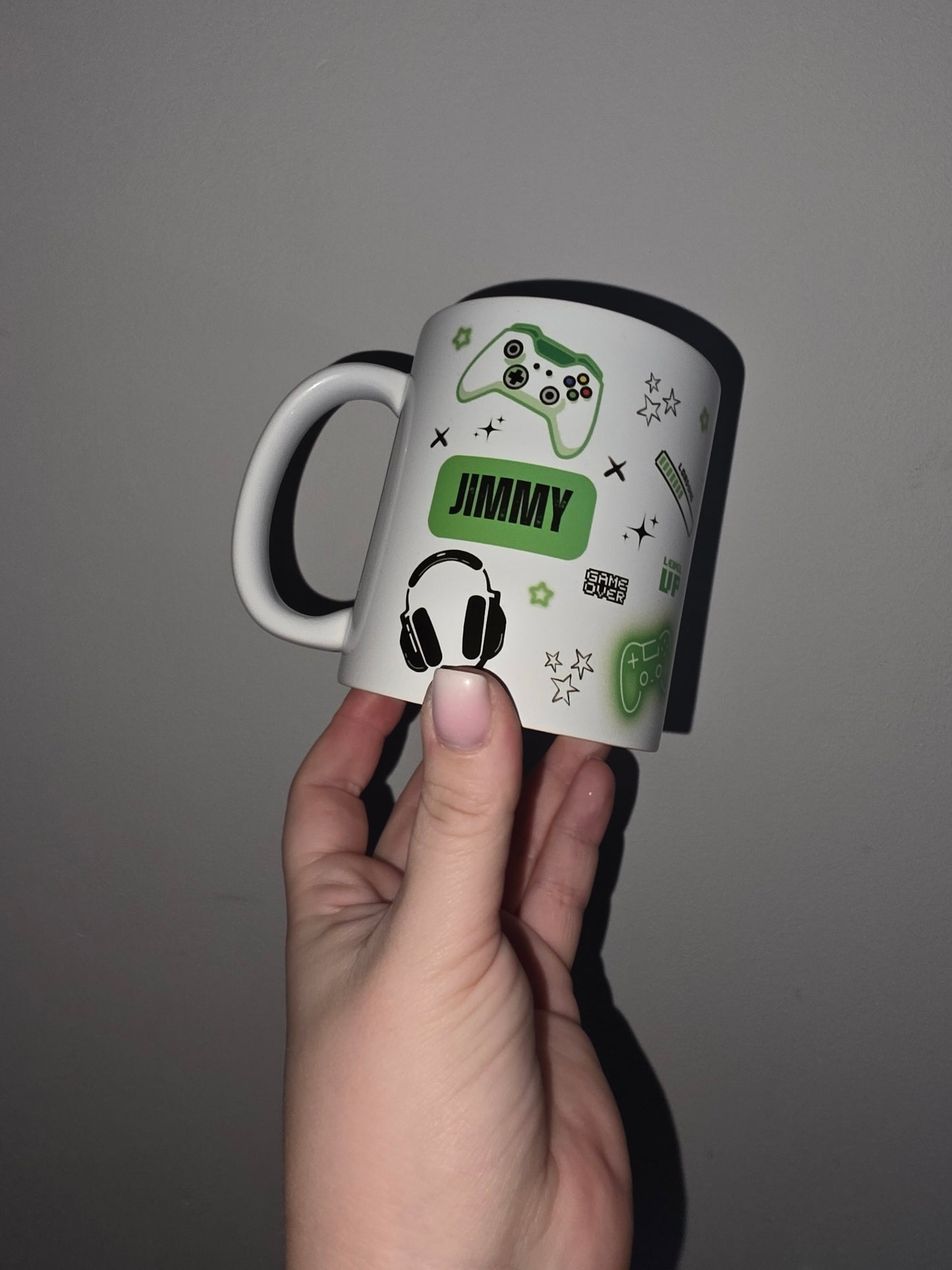 Gaming Mug | Green Gaming Mug | Personalised Gamer Mug | Gift Idea