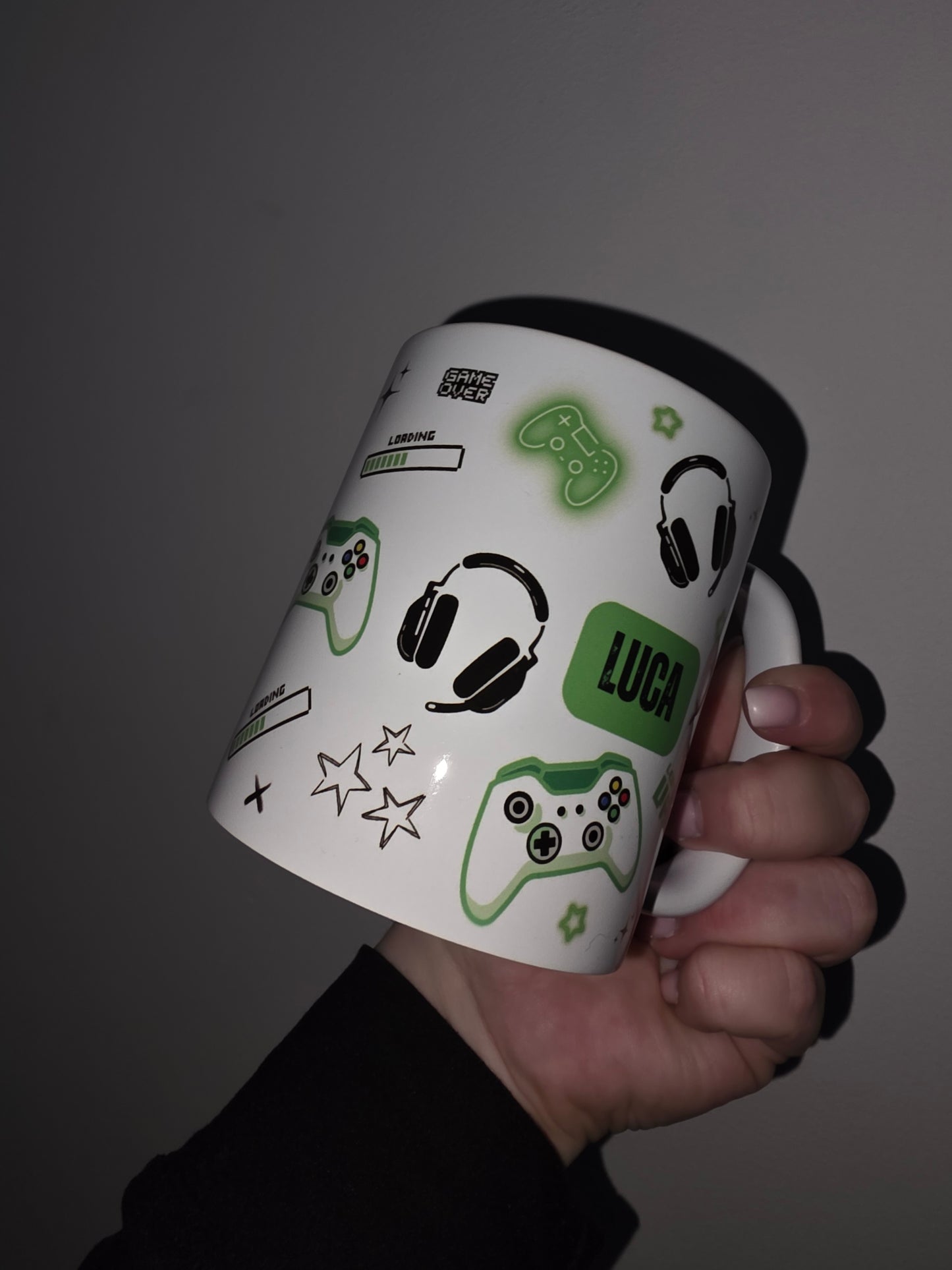 Gaming Mug | Green Gaming Mug | Personalised Gamer Mug | Gift Idea