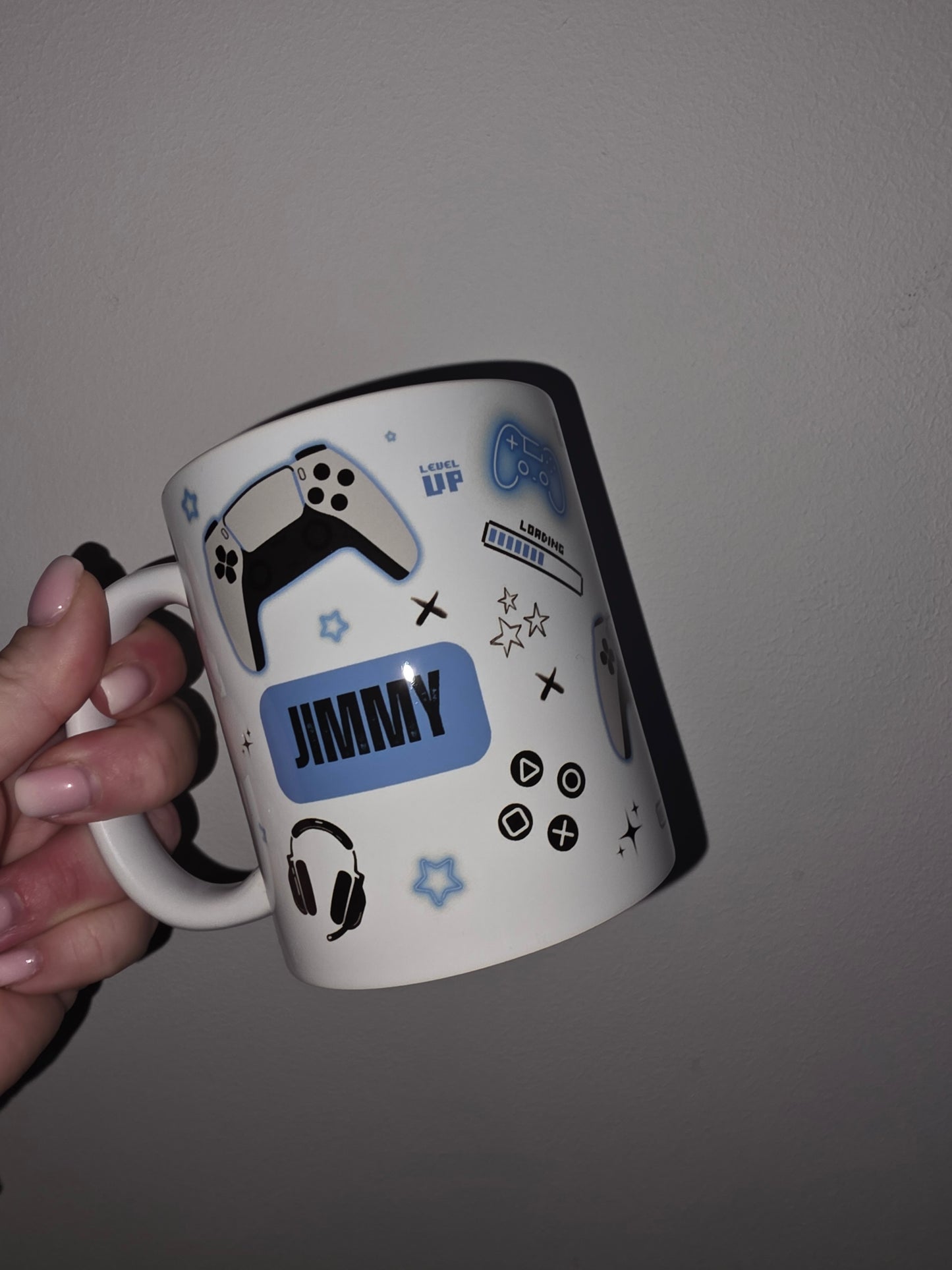 Gaming Mug | Blue Gaming Mug | Personalised Gamer Mug | Gift Idea