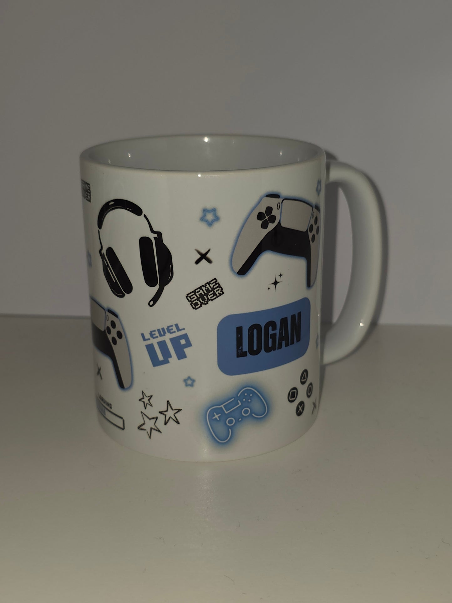 Gaming Mug | Blue Gaming Mug | Personalised Gamer Mug | Gift Idea