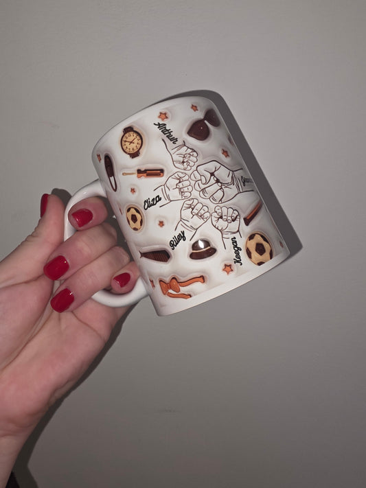 Personalised Dad Mug | Father's Day Mug | Grandkids Mug | Gift Idea