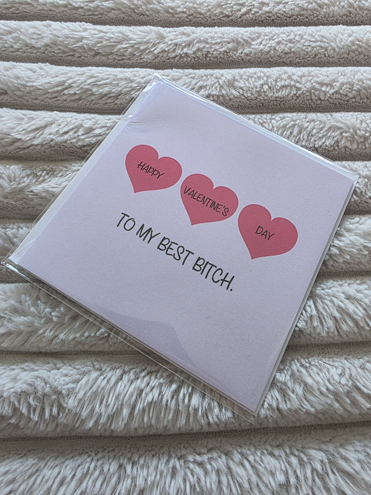 SALE - Valentines Bestie Card - Dinky Designs