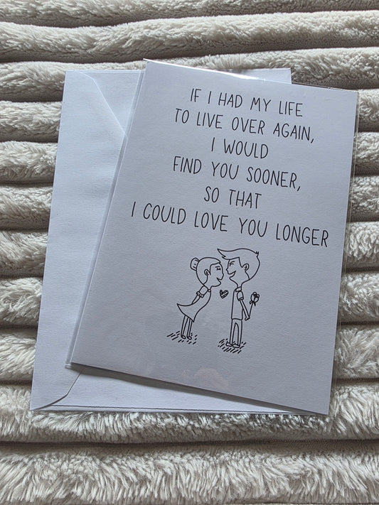 SALE - Valentines Anniversary Card - Dinky Designs