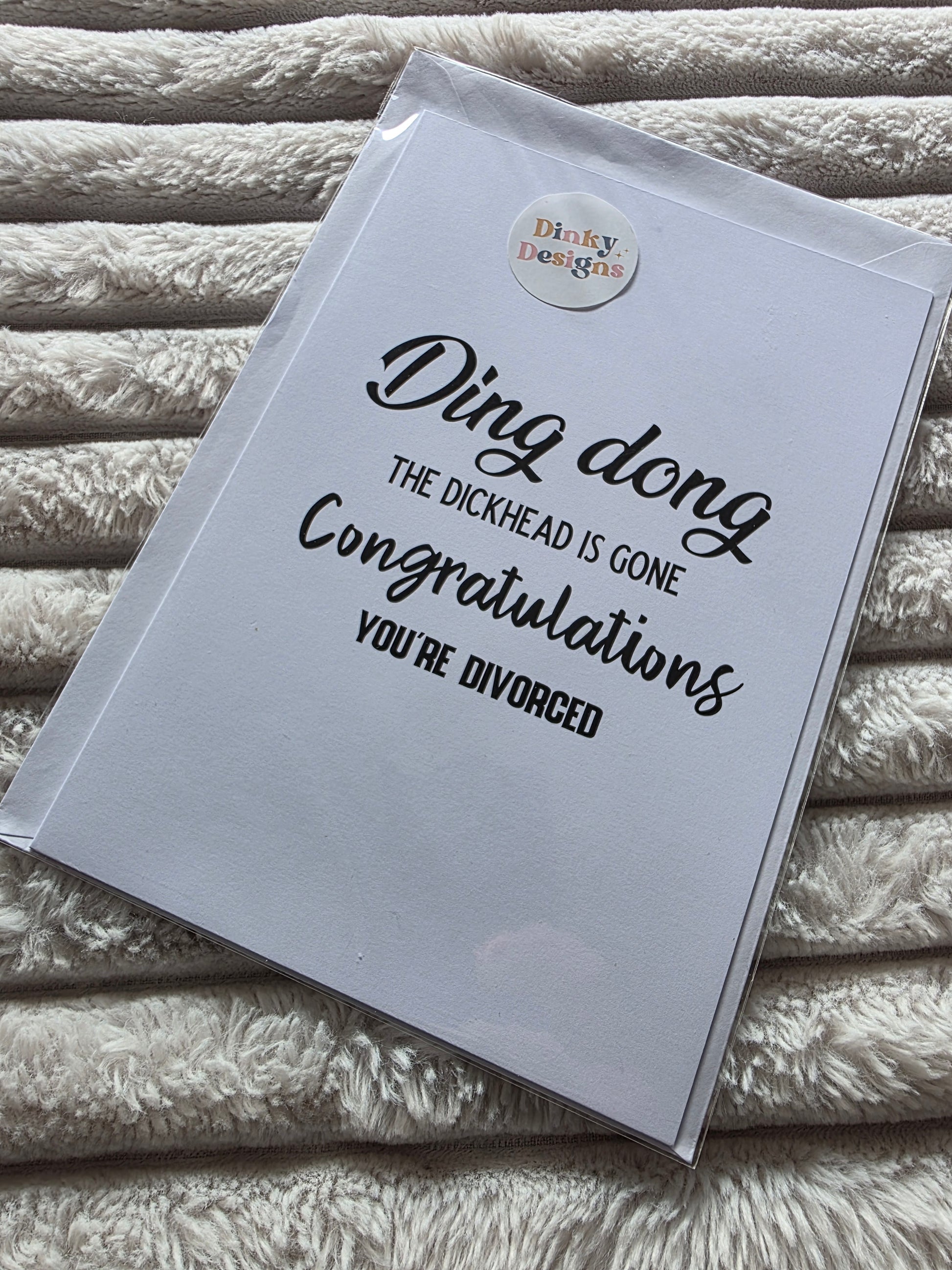 SALE - Divorce Card - Dinky Designs