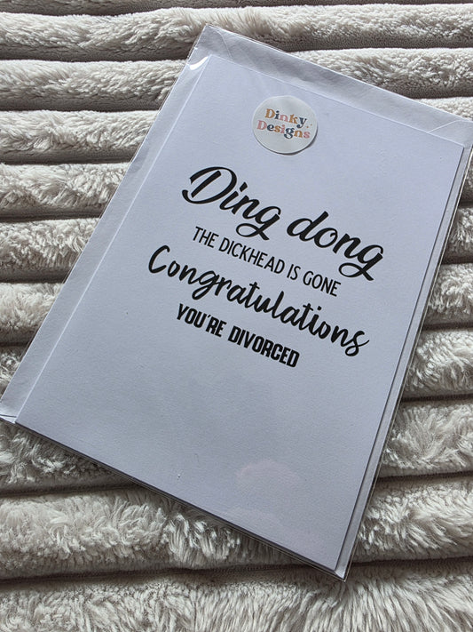 SALE - Divorce Card - Dinky Designs