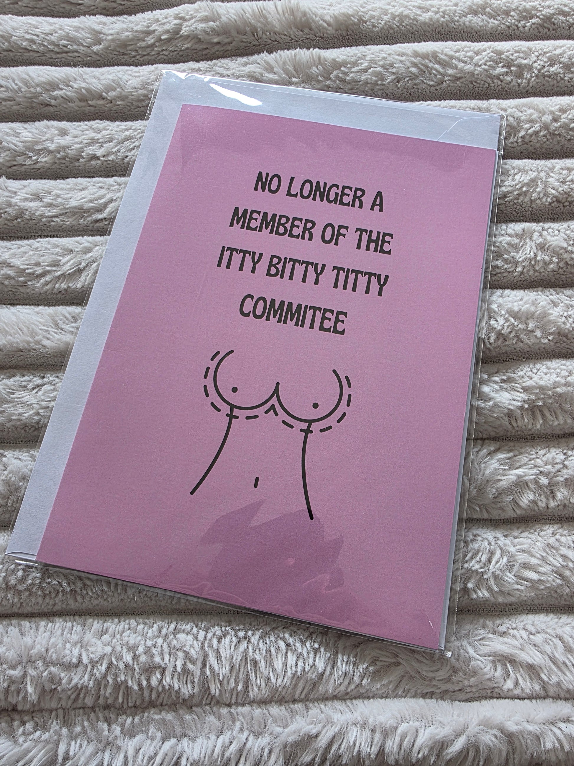 SALE - Boob Job Surgery Card - Dinky Designs