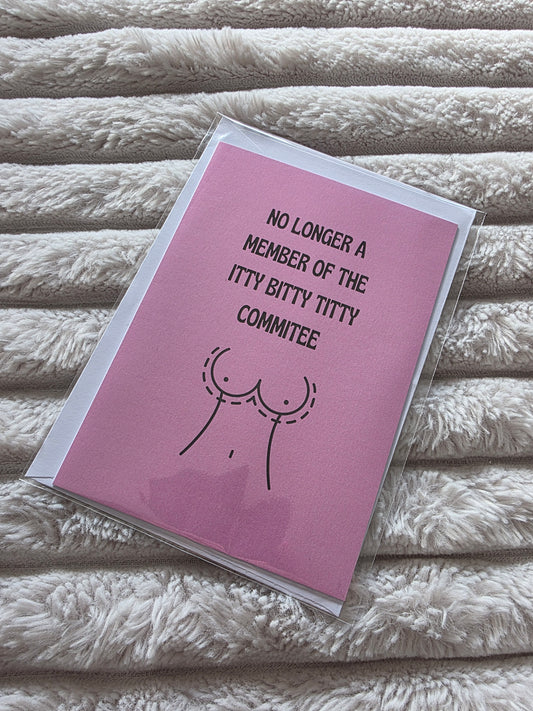 SALE - Boob Job Surgery Card - Dinky Designs