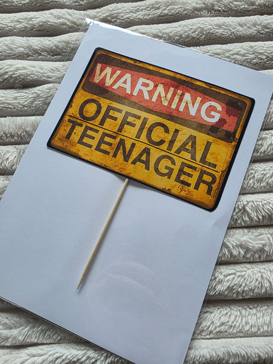 SALE - Official Teenager Cake Topper - Dinky Designs