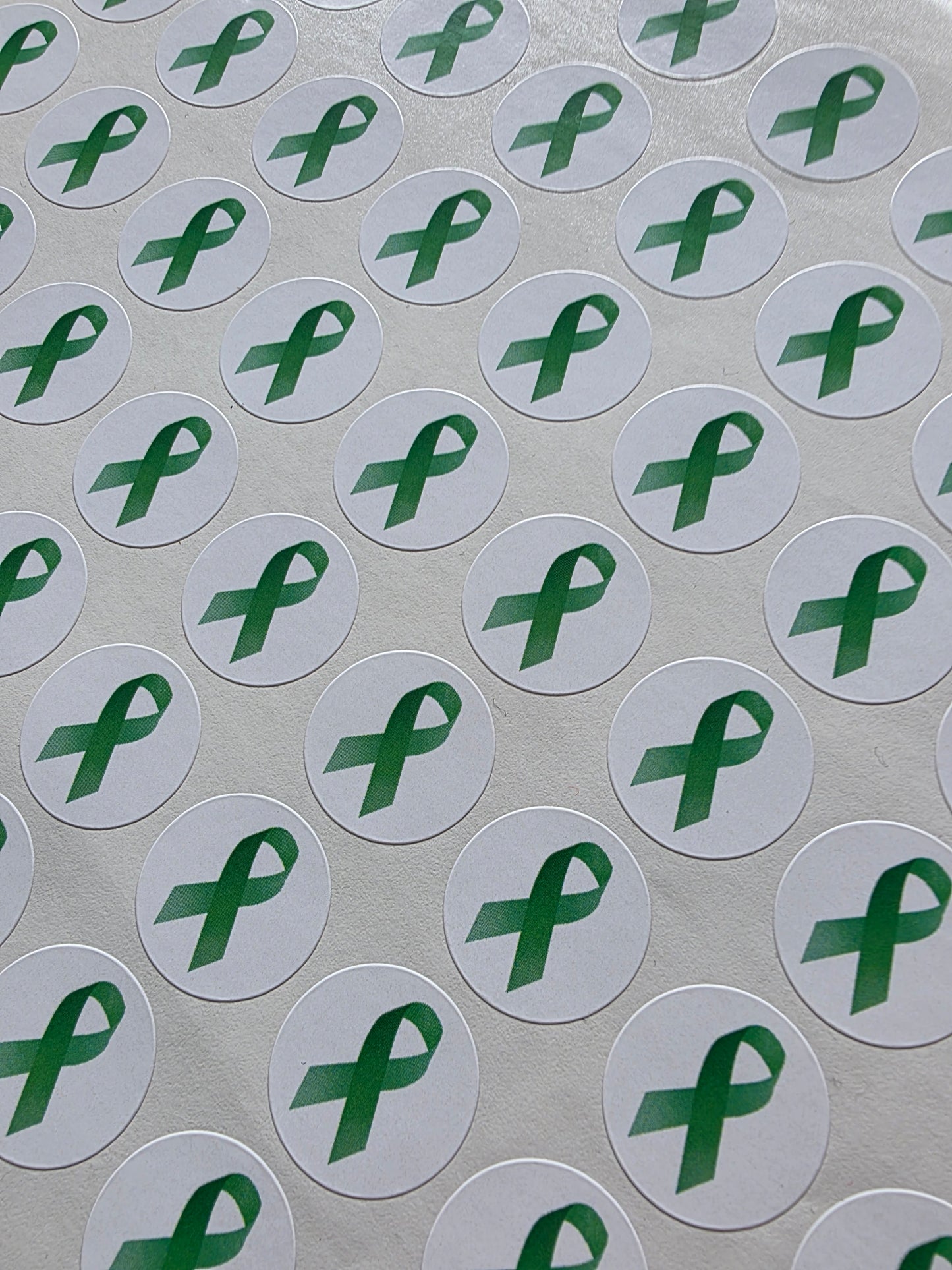SALE - Mental Health Ribbon Stickers | 19MM | Sticker Sheets - Dinky Designs