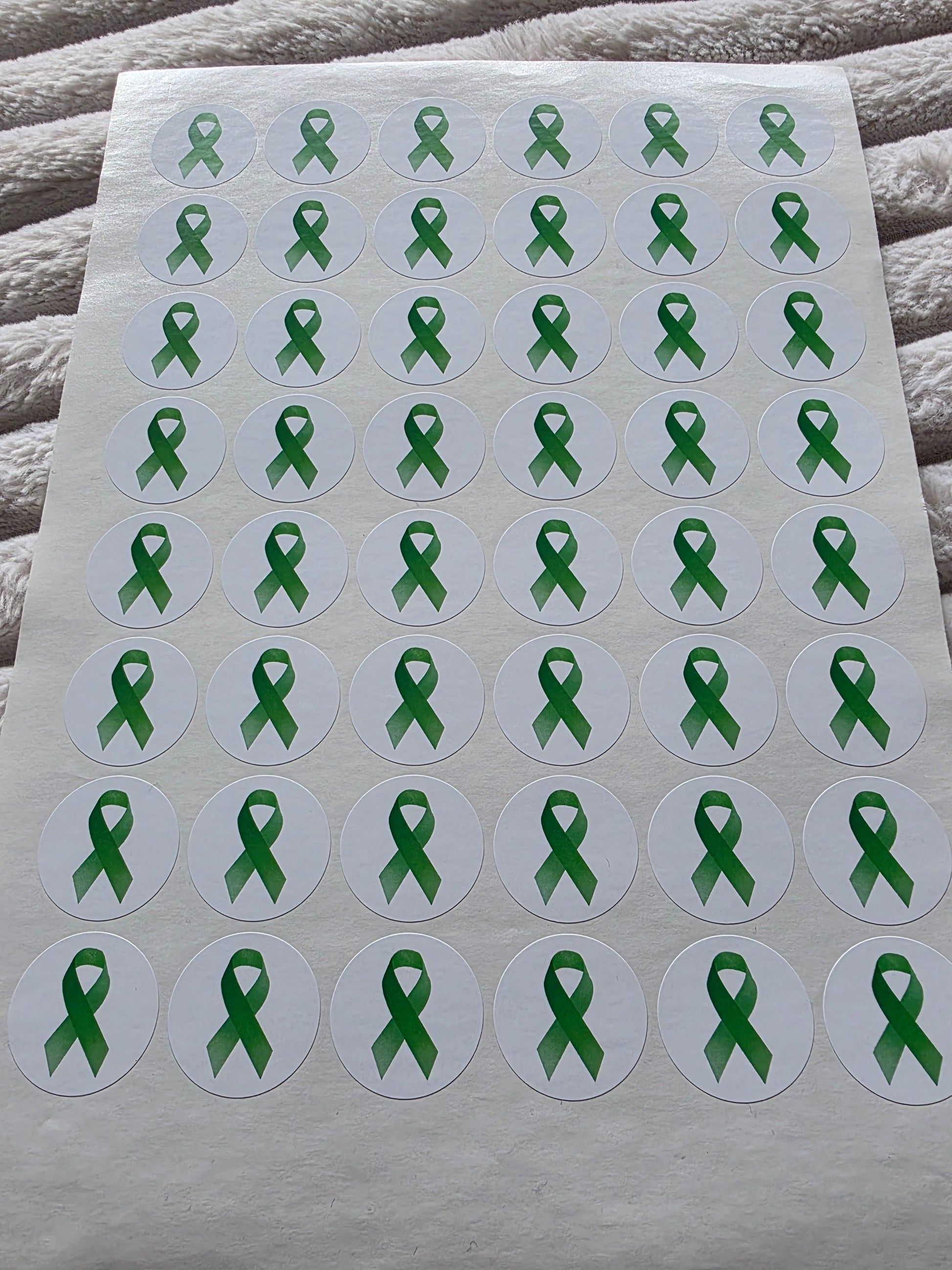SALE - Mental Health Ribbon Stickers | 30MM | Sticker Sheets - Dinky Designs