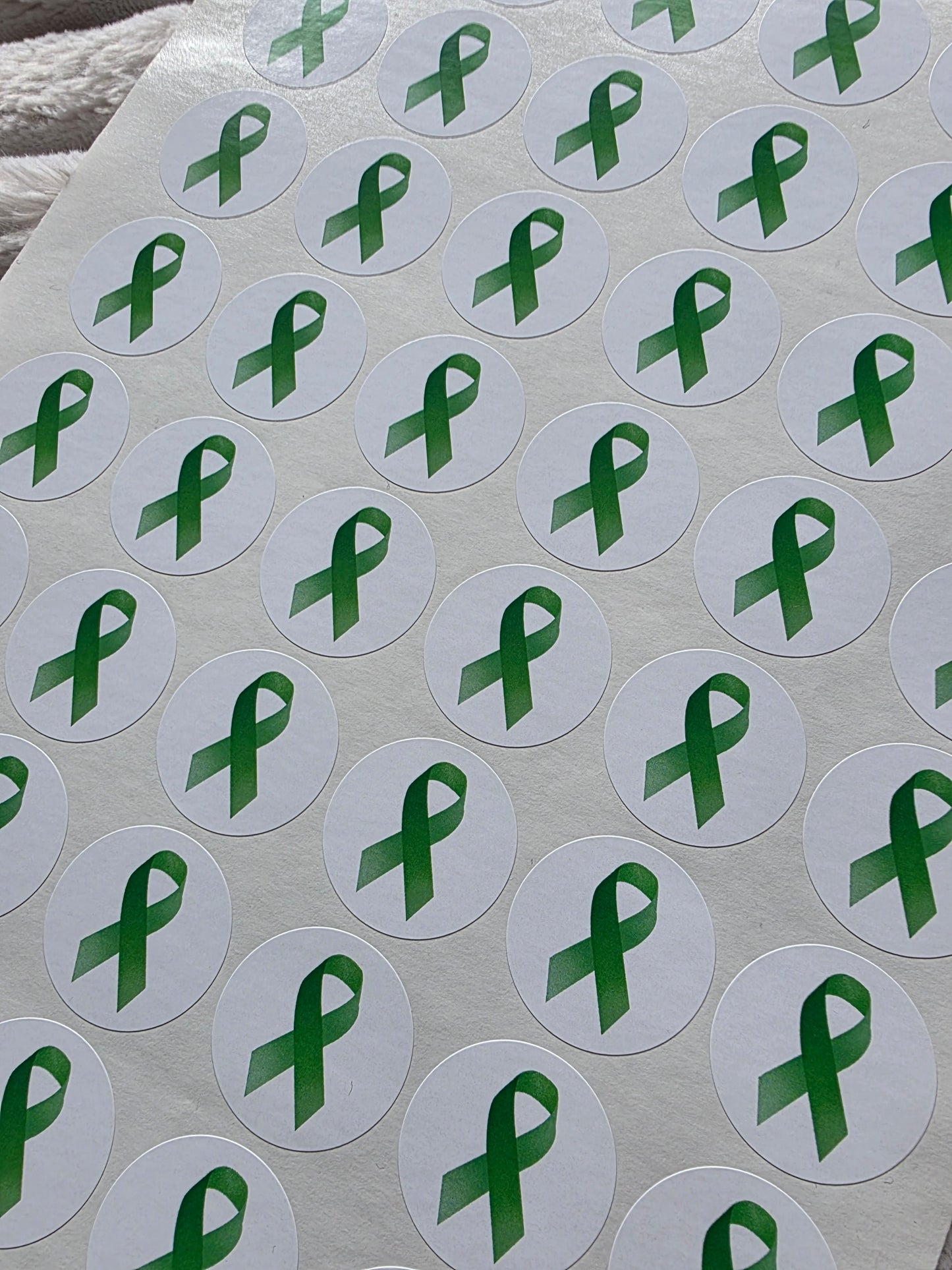 SALE - Mental Health Ribbon Stickers | 30MM | Sticker Sheets - Dinky Designs