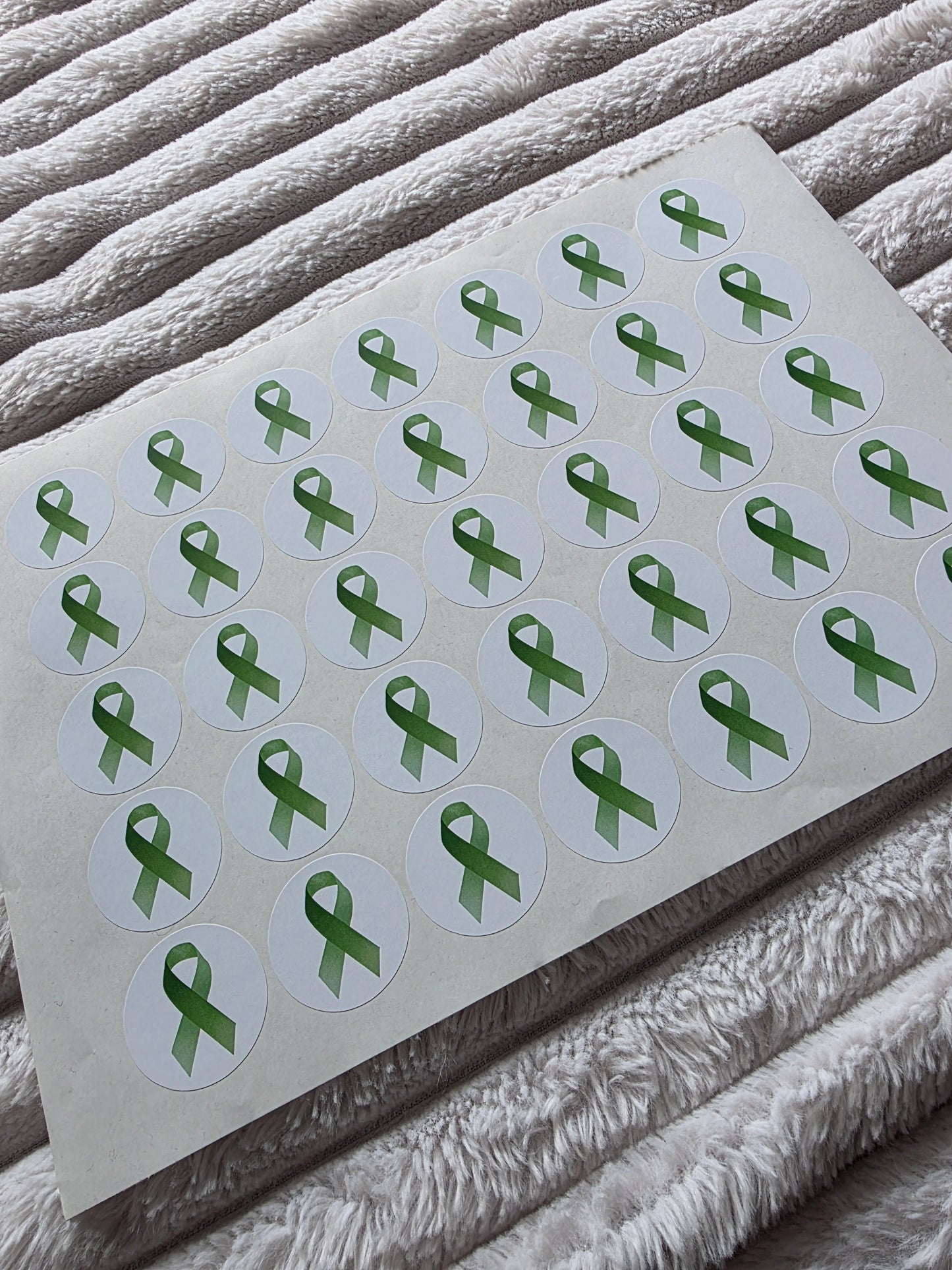 SALE - Mental Health Ribbon Stickers | 35MM | Sticker Sheets - Dinky Designs