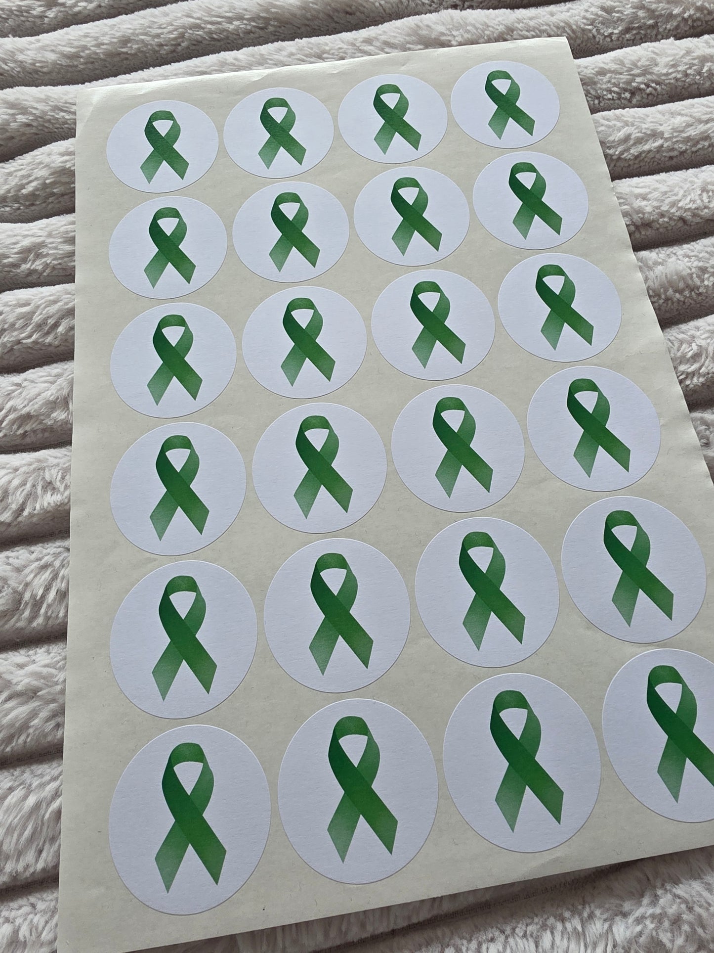 SALE - Mental Health Ribbon Stickers | 45MM | Sticker Sheets - Dinky Designs