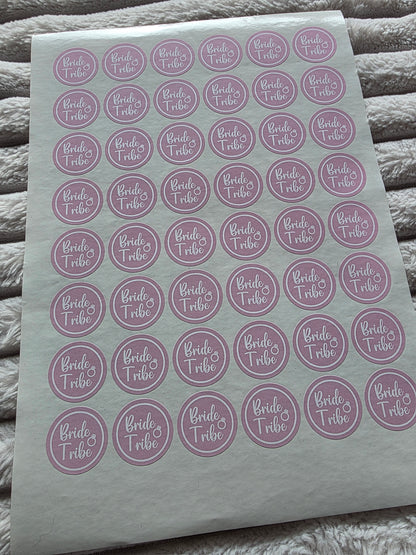 SALE - Bride Tribe Stickers | 30MM | Hen Party Sticker Sheets - Dinky Designs