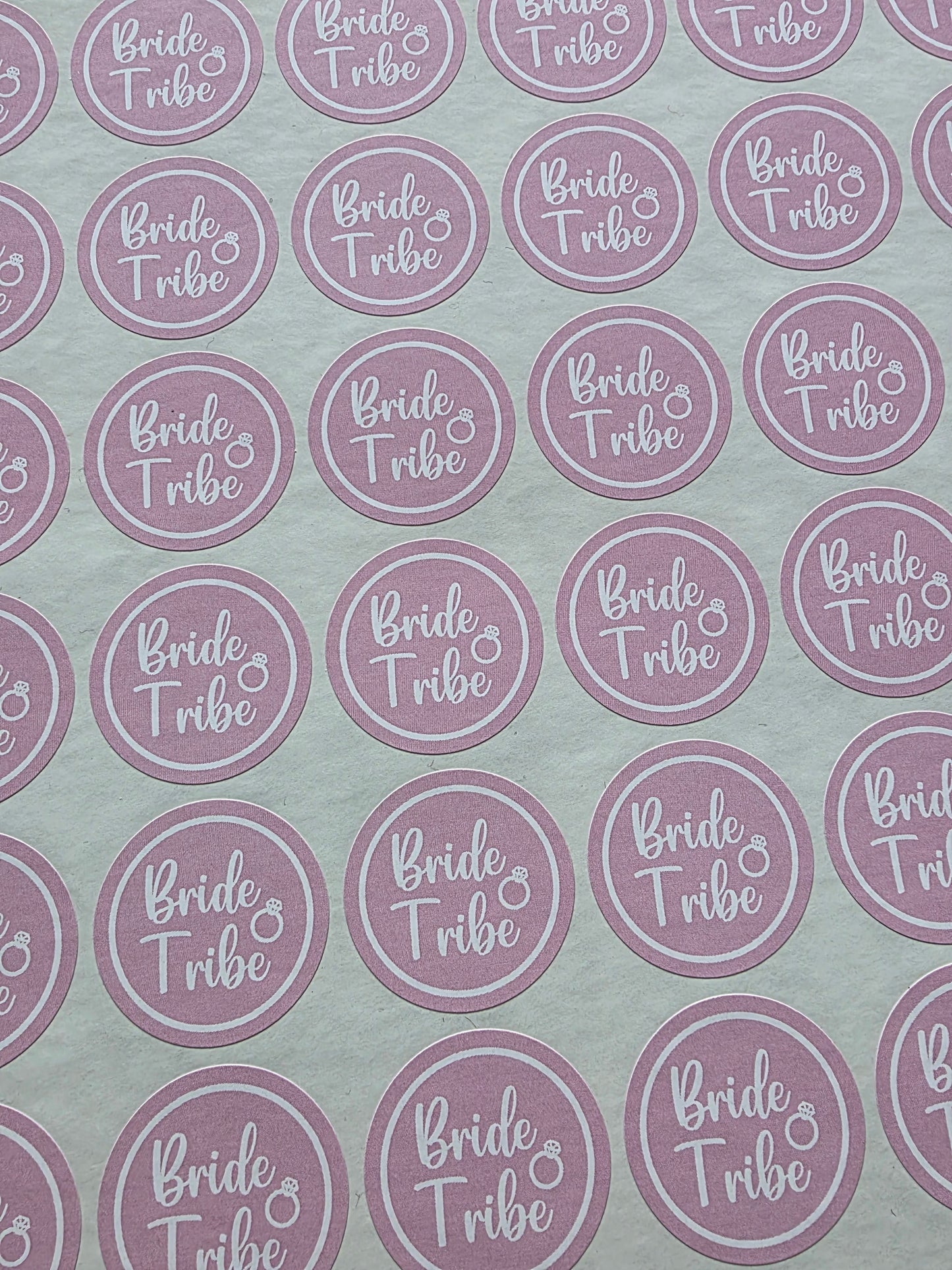 SALE - Bride Tribe Stickers | 30MM | Hen Party Sticker Sheets - Dinky Designs