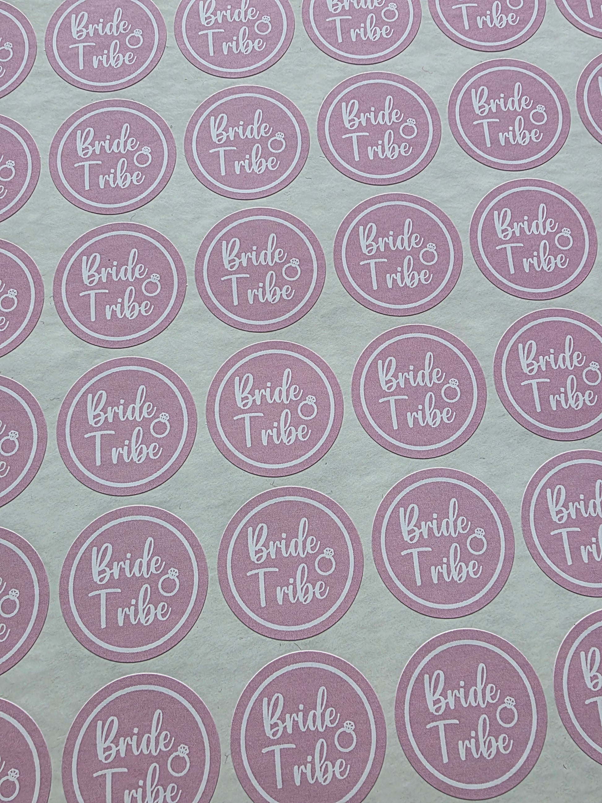 SALE - Bride Tribe Stickers | 30MM | Hen Party Sticker Sheets - Dinky Designs