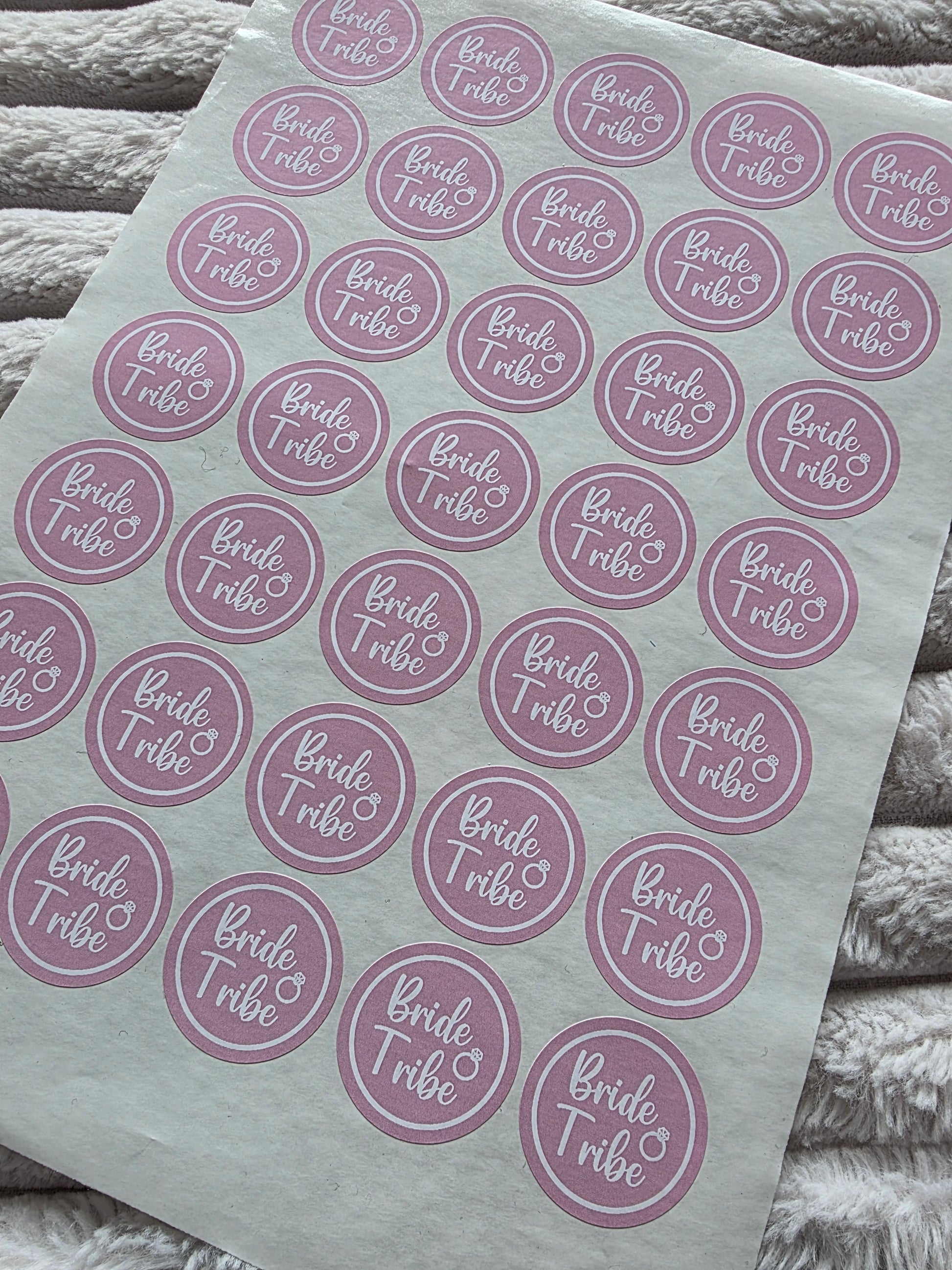 SALE - Bride Tribe Stickers | 35MM | Hen Party Sticker Sheets - Dinky Designs