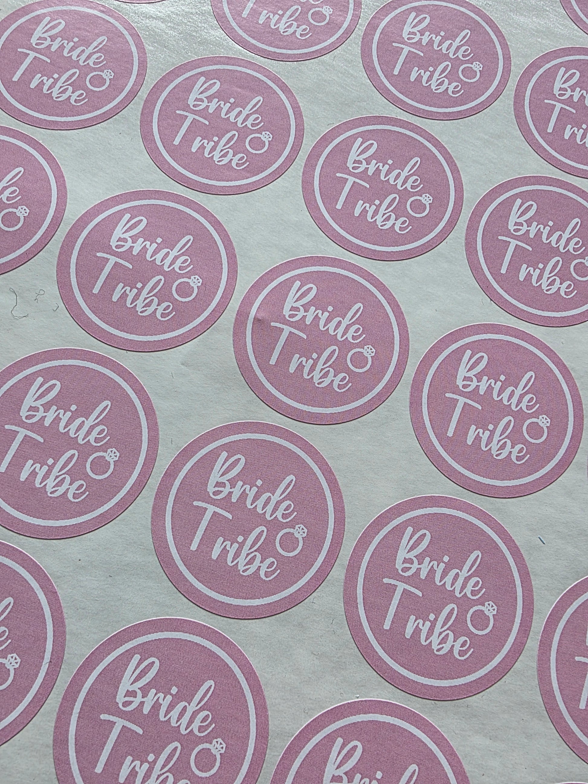 SALE - Bride Tribe Stickers | 35MM | Hen Party Sticker Sheets - Dinky Designs