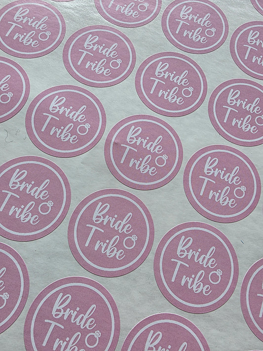 SALE - Bride Tribe Stickers | 35MM | Hen Party Sticker Sheets - Dinky Designs