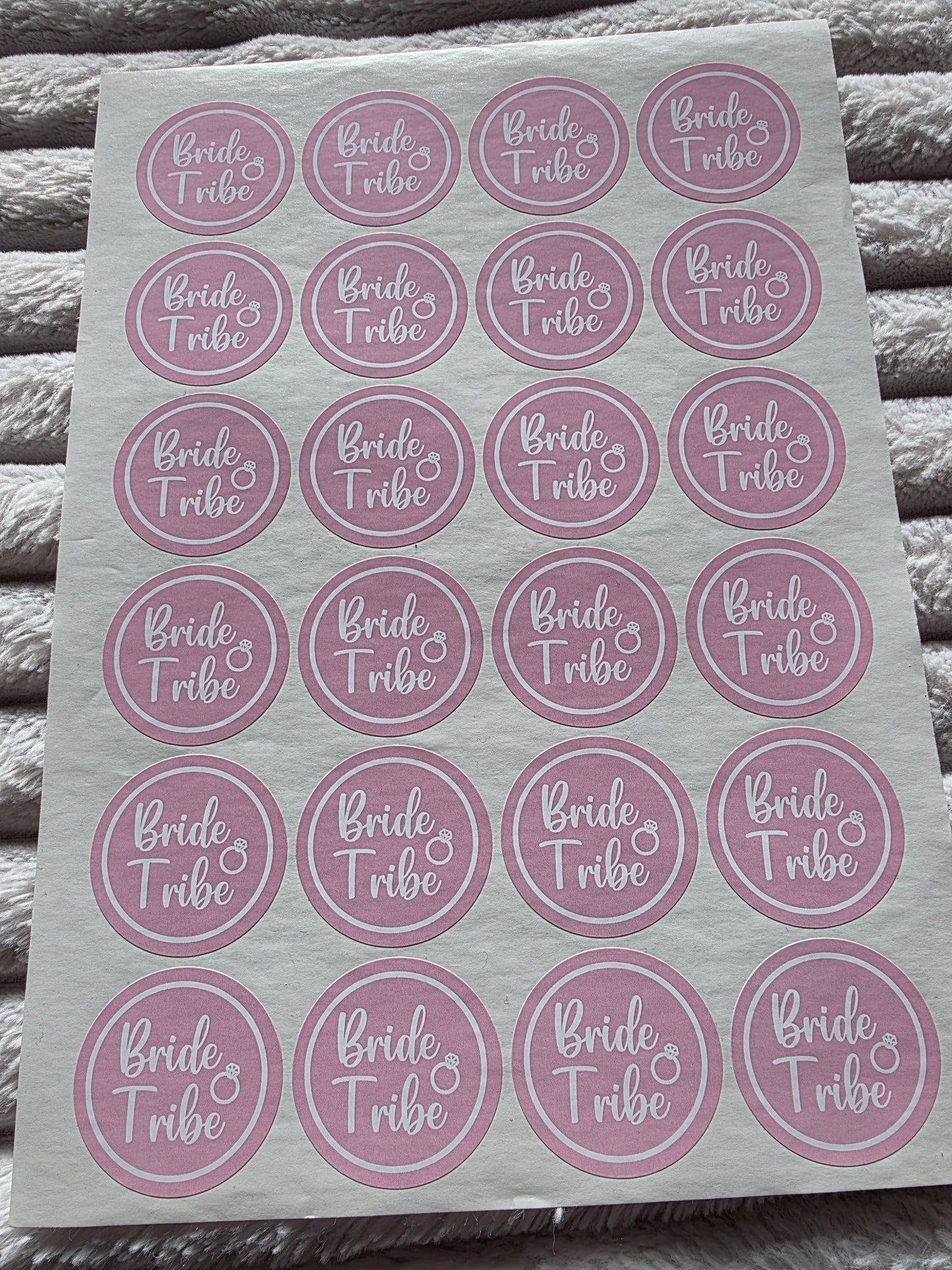 SALE - Bride Tribe Stickers | 45MM | Hen Party Sticker Sheets - Dinky Designs