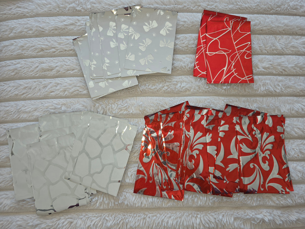 SALE - 64 x mini foil packaging bags