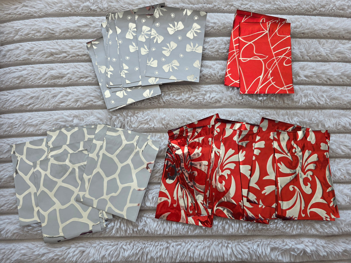SALE - 64 x mini foil packaging bags