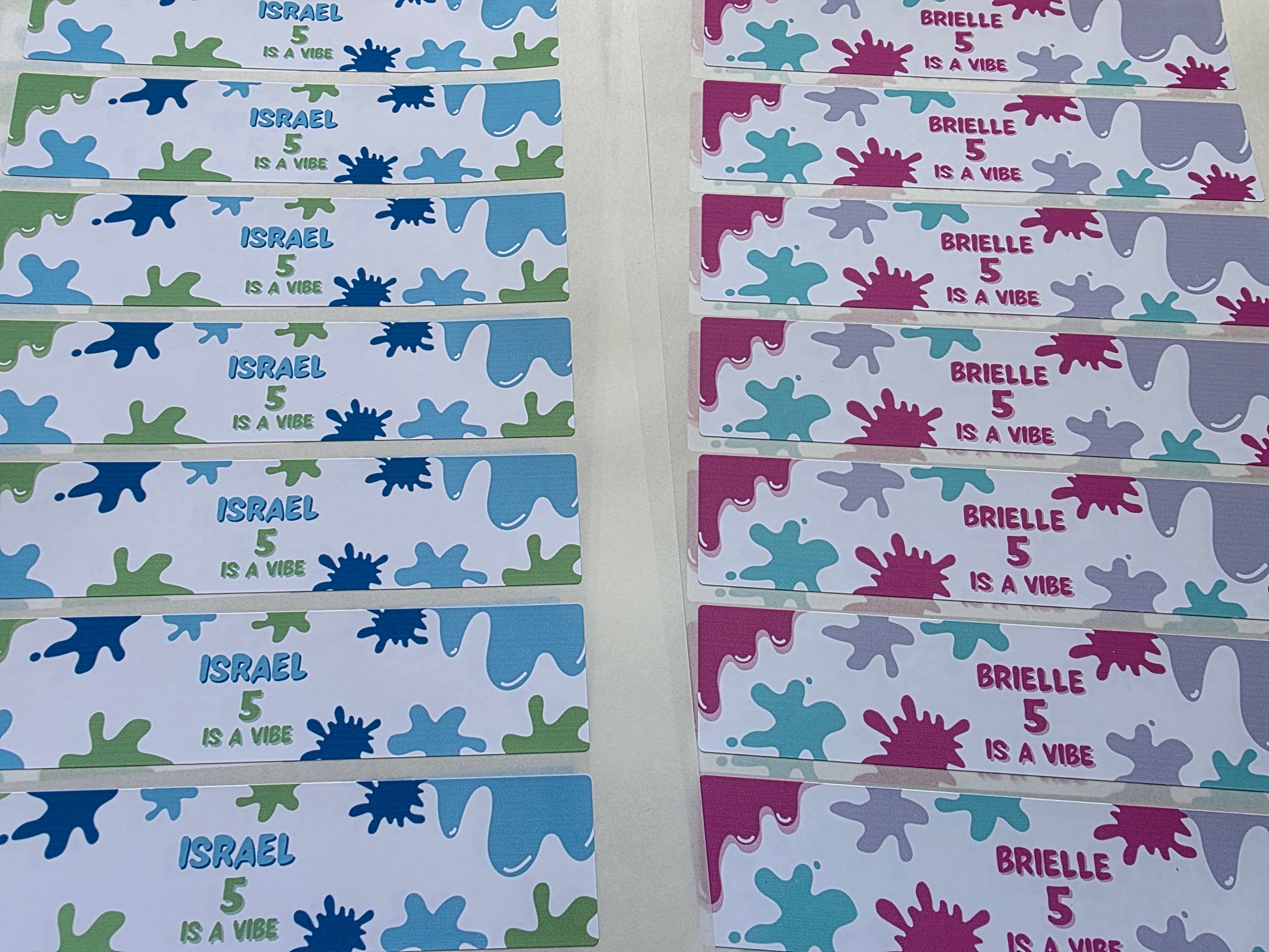 Juice Bottle Labels | Pink Purple Slime Theme Labels | Water Bottle Stickers | Slime Party | Party Stickers - Dinky Designs