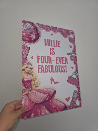 Custom Design Welcome Board Sign | Personalised Birthday, Christening, Baby Shower,  Wedding, Event Board Sign | A4, A3, A2