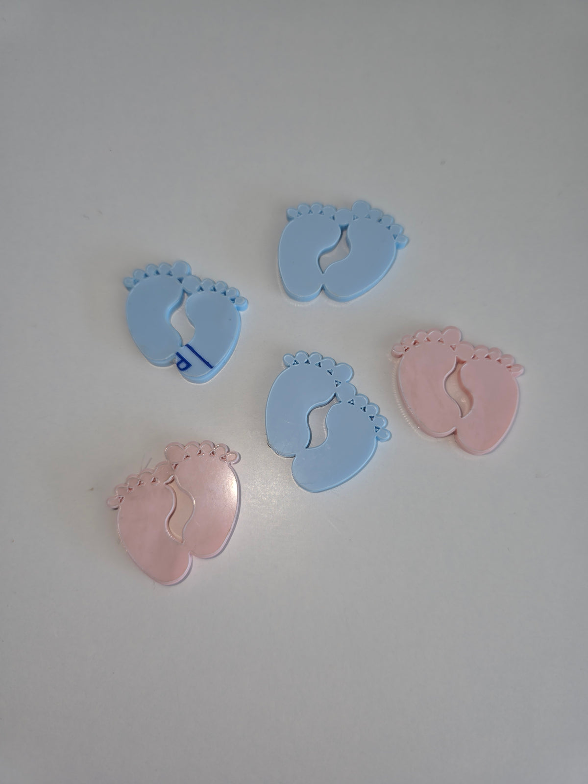 SALE - Baby Feet Acrylic Embellishments