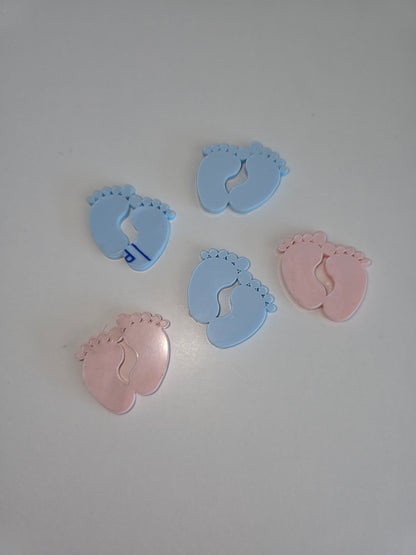 SALE - Baby Feet Acrylic Embellishments