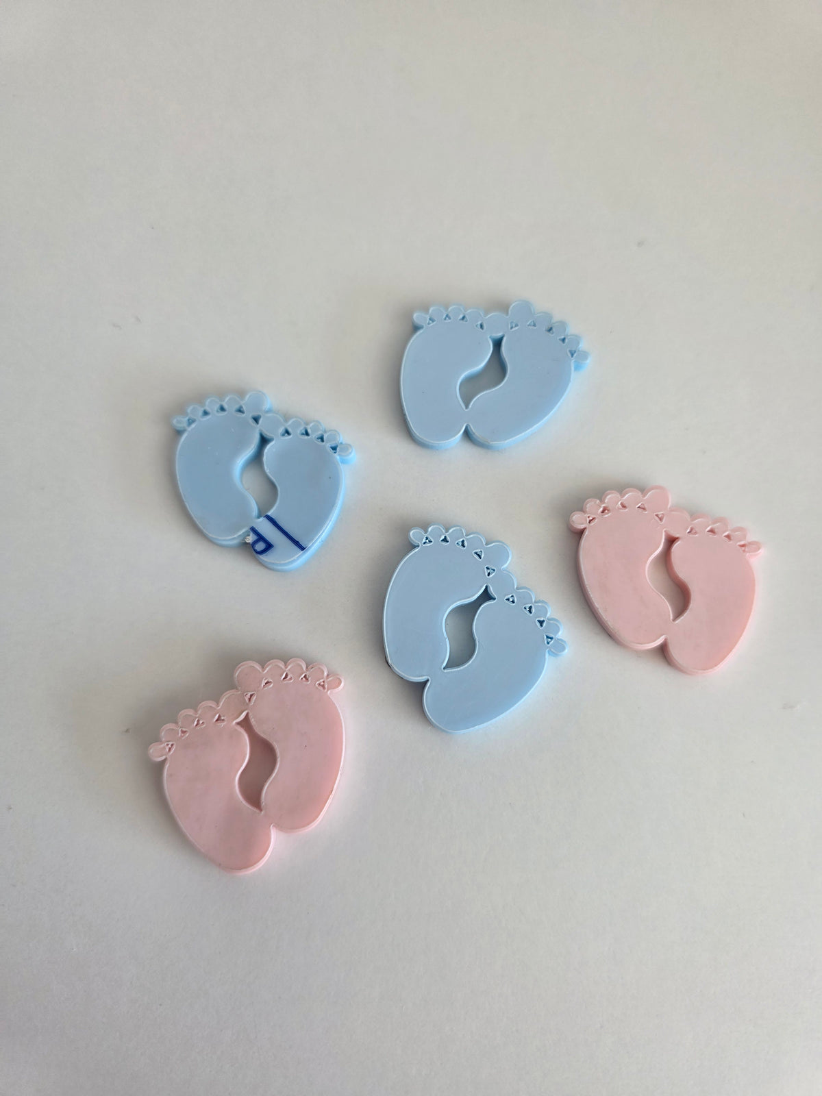 SALE - Baby Feet Acrylic Embellishments