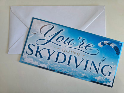 SALE - Surprise Ticket Print | You're Going Skydiving | Ticket Pass Voucher Membership | Gift Idea
