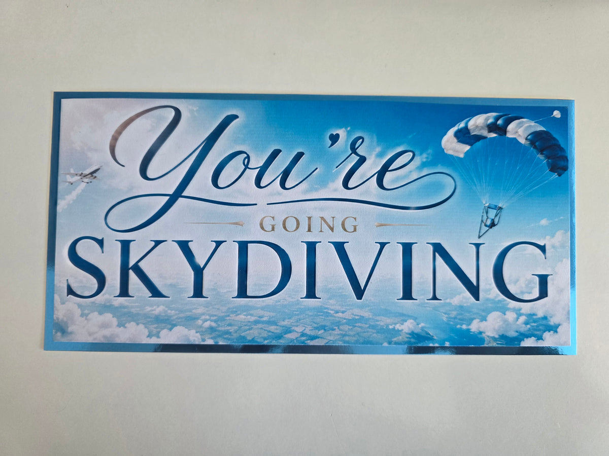 SALE - Surprise Ticket Print | You're Going Skydiving | Ticket Pass Voucher Membership | Gift Idea
