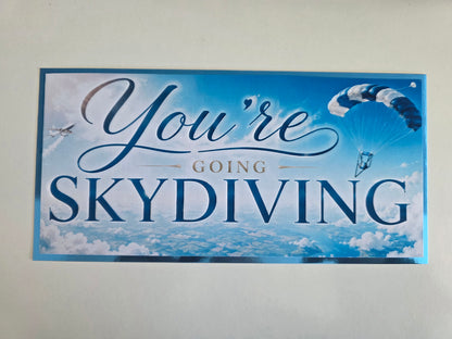 SALE - Surprise Ticket Print | You're Going Skydiving | Ticket Pass Voucher Membership | Gift Idea