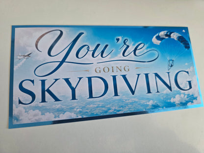 SALE - Surprise Ticket Print | You're Going Skydiving | Ticket Pass Voucher Membership | Gift Idea