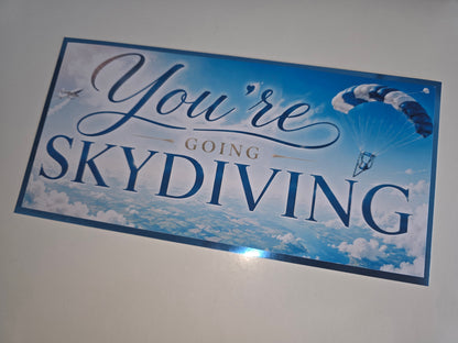 SALE - Surprise Ticket Print | You're Going Skydiving | Ticket Pass Voucher Membership | Gift Idea