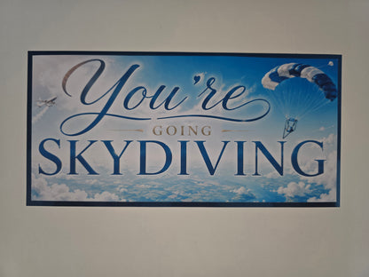 SALE - Surprise Ticket Print | You're Going Skydiving | Ticket Pass Voucher Membership | Gift Idea