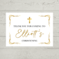Rectangle Stickers | Gold & White Party Stickers | Birthday, Baby Shower, Christening, Wedding, Engagement Stickers | Party Bag Stickers