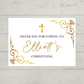 Rectangle Stickers | Gold & White Party Stickers | Birthday, Baby Shower, Christening, Wedding, Engagement Stickers | Party Bag Stickers