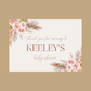 Rectangle Stickers | Floral Boho Party Stickers | Birthday, Baby Shower, Christening Stickers | Party Bag Stickers