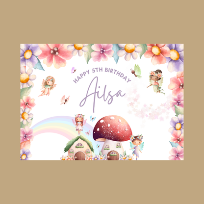 Rectangle Stickers | Fairy Party Stickers | Birthday, Baby Shower, Christening Stickers | Party Bag Stickers